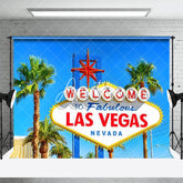 Aperturee - Aperturee Summer Palm Trees Las Vegas Casino Photo Backdrop